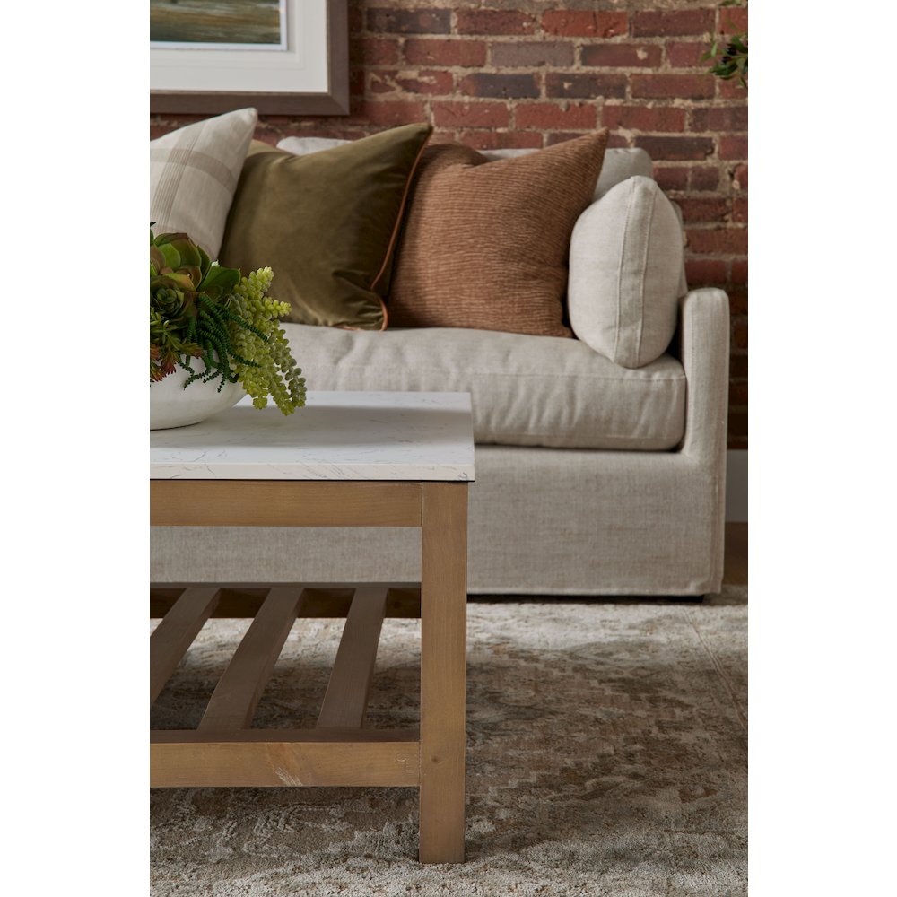 Transitional Lena Modular Slipcover 2-Seat Right Slope Arm Sofa. Picture 10