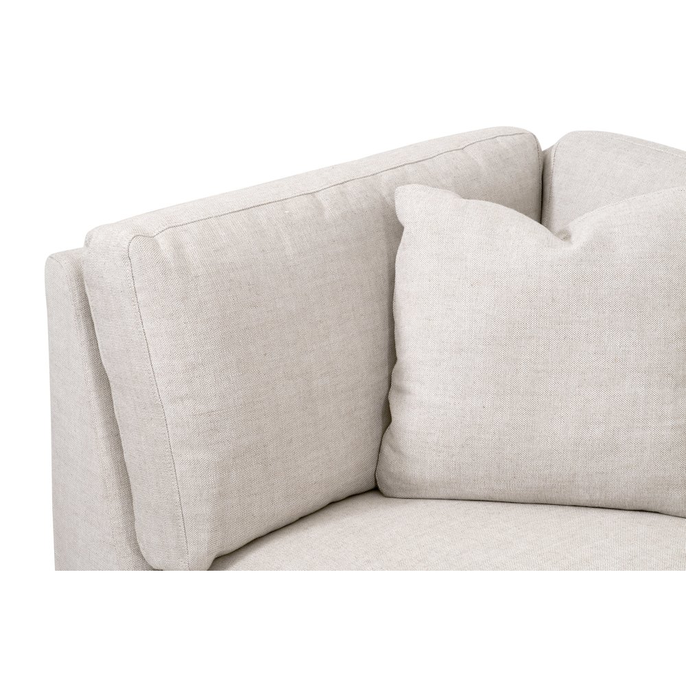 Stitch & Hand - Upholstery Transitional Lena Modular Slipcover Corner Chair. Picture 4