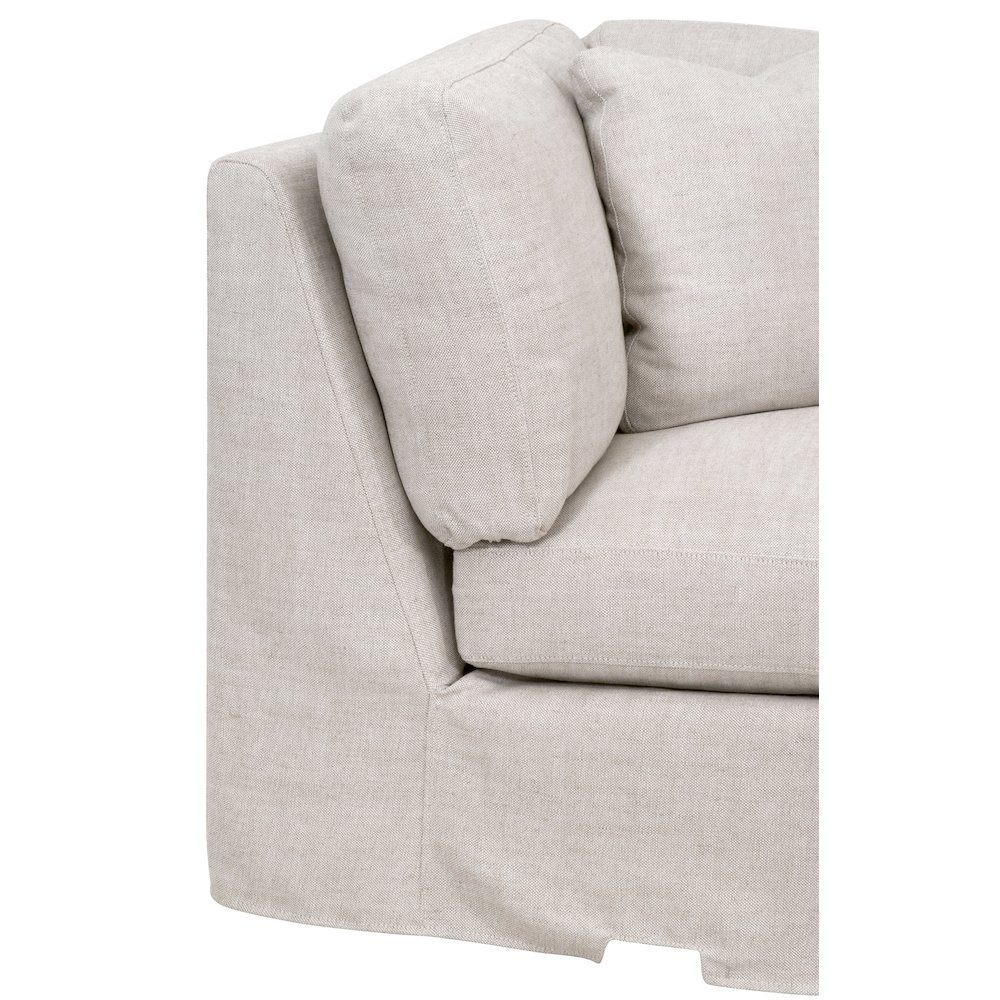Stitch & Hand - Upholstery Transitional Lena Modular Slipcover Corner Chair. Picture 5
