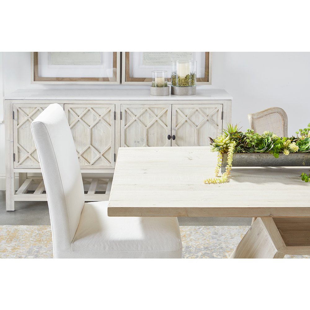 Transitional Levi Slipcover Dining Chair, Set of 2. Picture 7