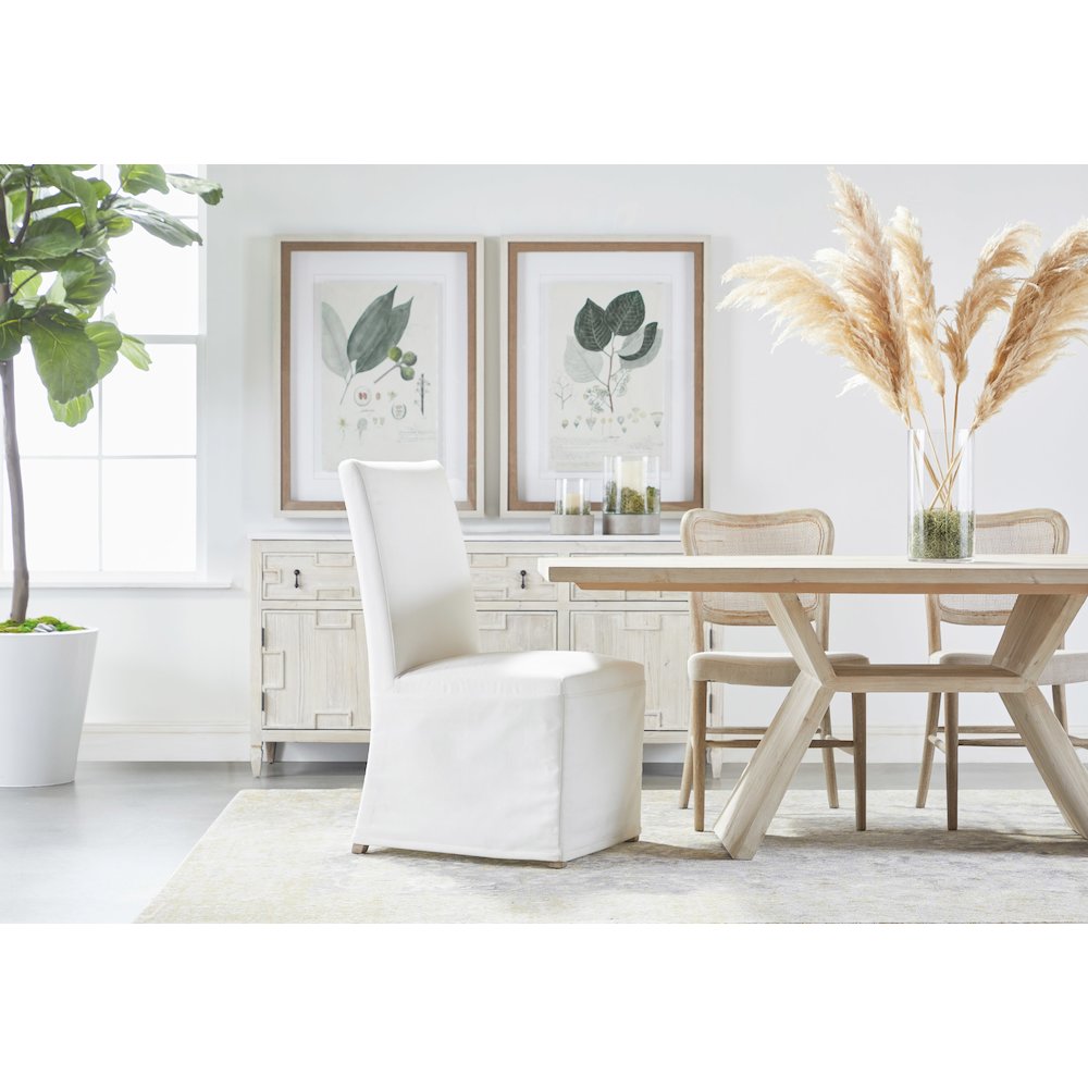 Transitional Levi Slipcover Dining Chair, Set of 2. Picture 15