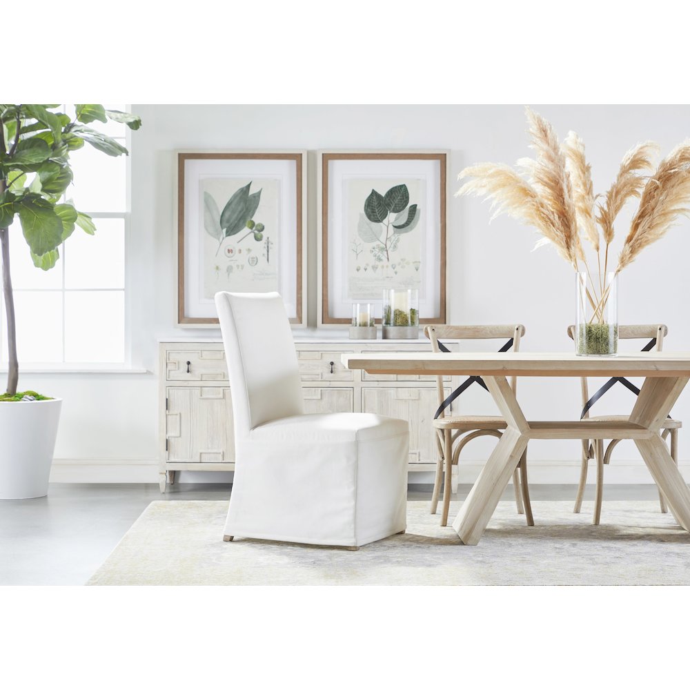 Transitional Levi Slipcover Dining Chair, Set of 2. Picture 16