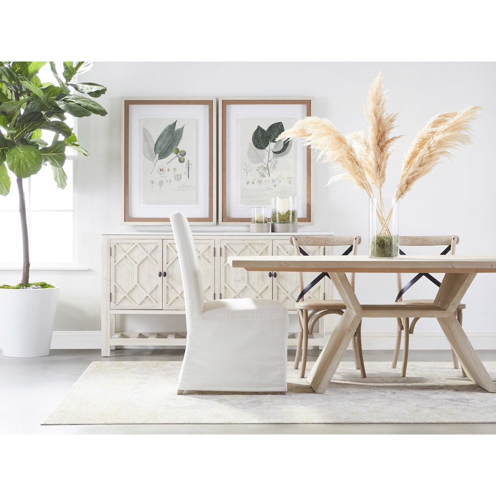 Transitional Levi Slipcover Dining Chair, Set of 2. Picture 18