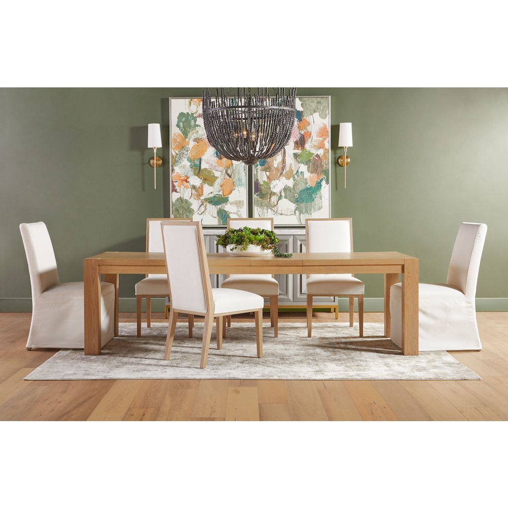 Transitional Levi Slipcover Dining Chair, Set of 2. Picture 19