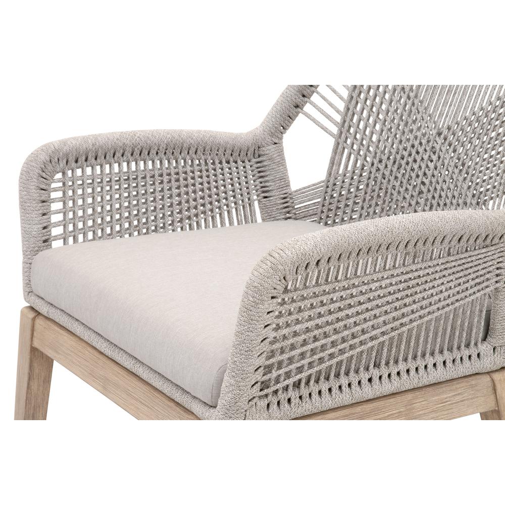 Loom Arm Chair, Set of 2, Natural Gray Mahogany. Picture 6