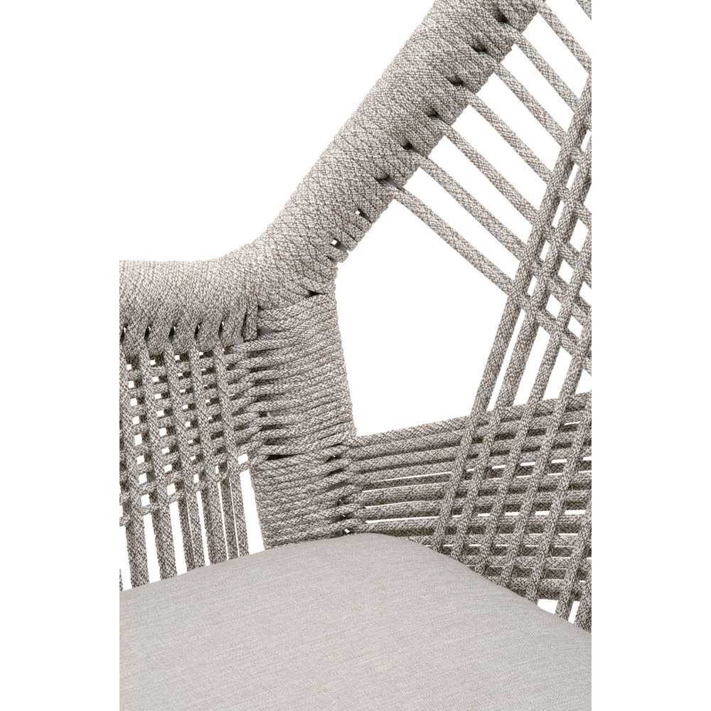 Woven Transitional Loom Arm Chair, Set of 2. Picture 8