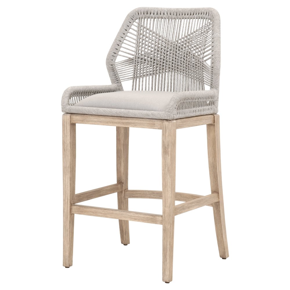 Woven Transitional Loom Barstool. Picture 2