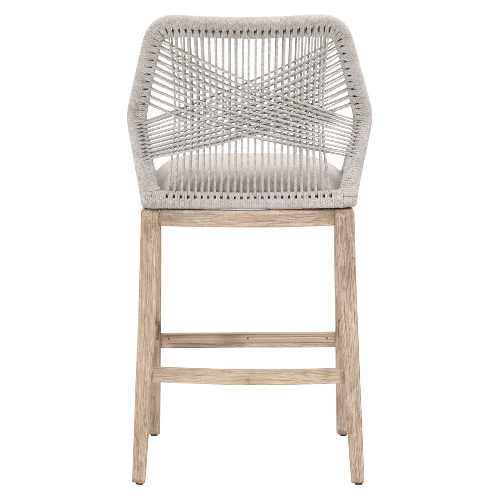 Woven Transitional Loom Barstool. Picture 5