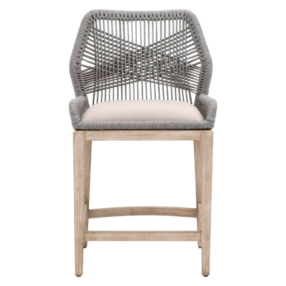Woven Transitional Loom Counter Stool. Picture 1