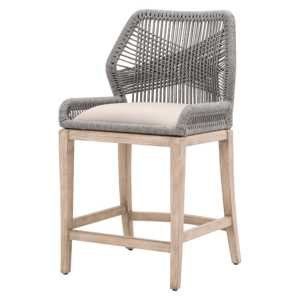 Woven Transitional Loom Counter Stool. Picture 2
