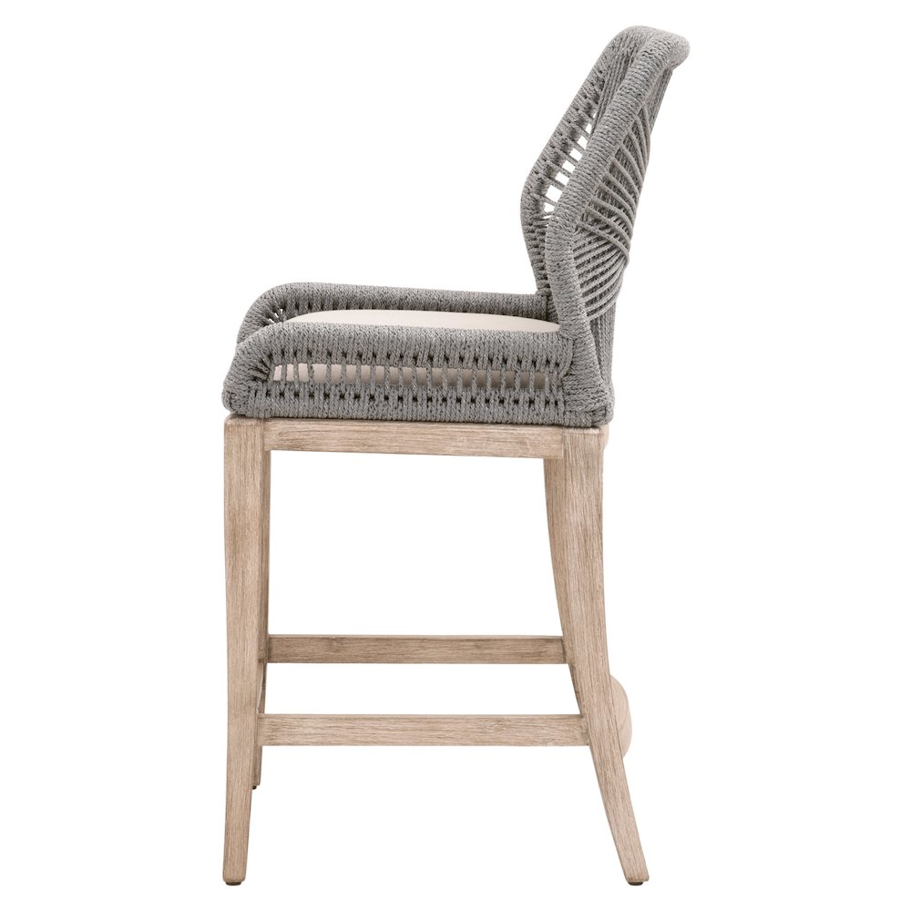 Woven Transitional Loom Counter Stool. Picture 3