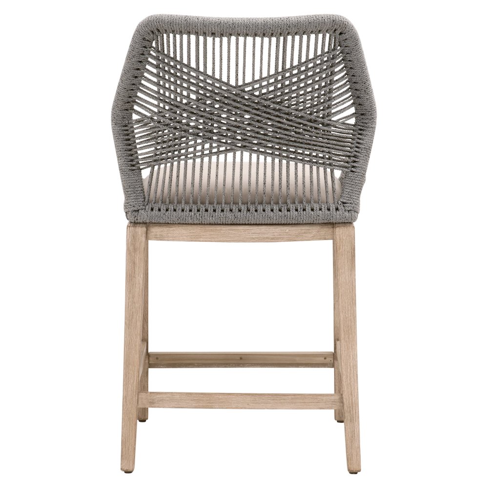 Woven Transitional Loom Counter Stool. Picture 5