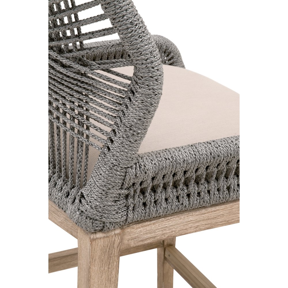 Woven Transitional Loom Counter Stool. Picture 6