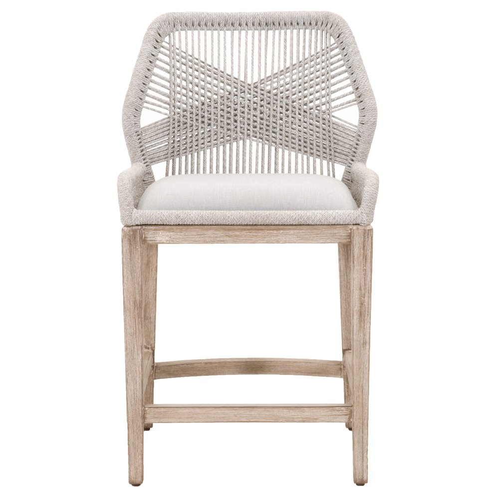 Woven Transitional Loom Counter Stool. Picture 1
