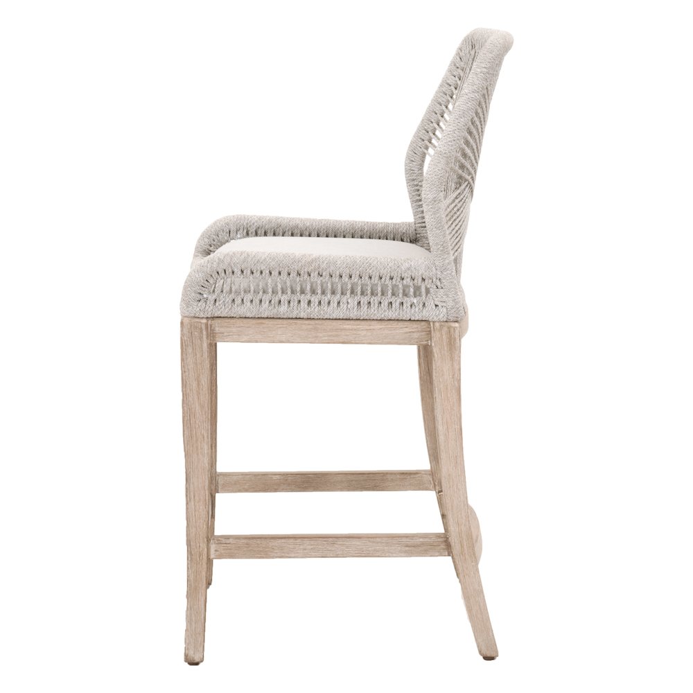 Woven Transitional Loom Counter Stool. Picture 3