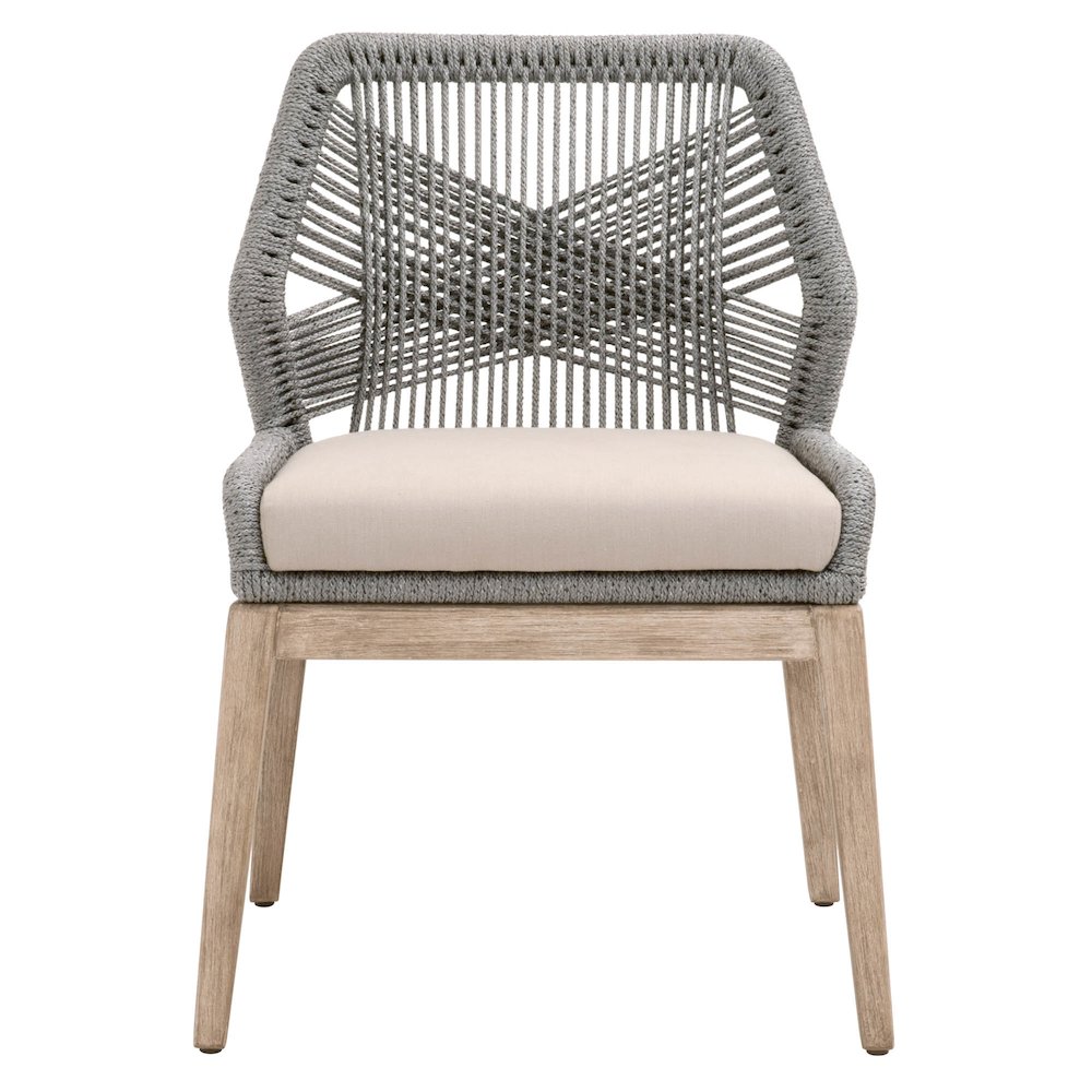Woven Transitional Loom Dining Chair, Set of 2. Picture 1