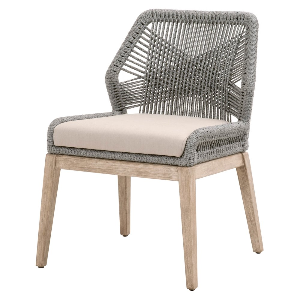 Woven Transitional Loom Dining Chair, Set of 2. Picture 2