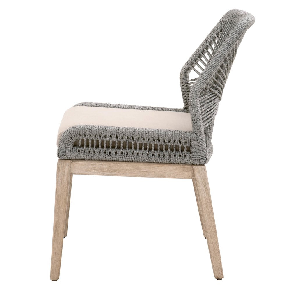 Woven Transitional Loom Dining Chair, Set of 2. Picture 3