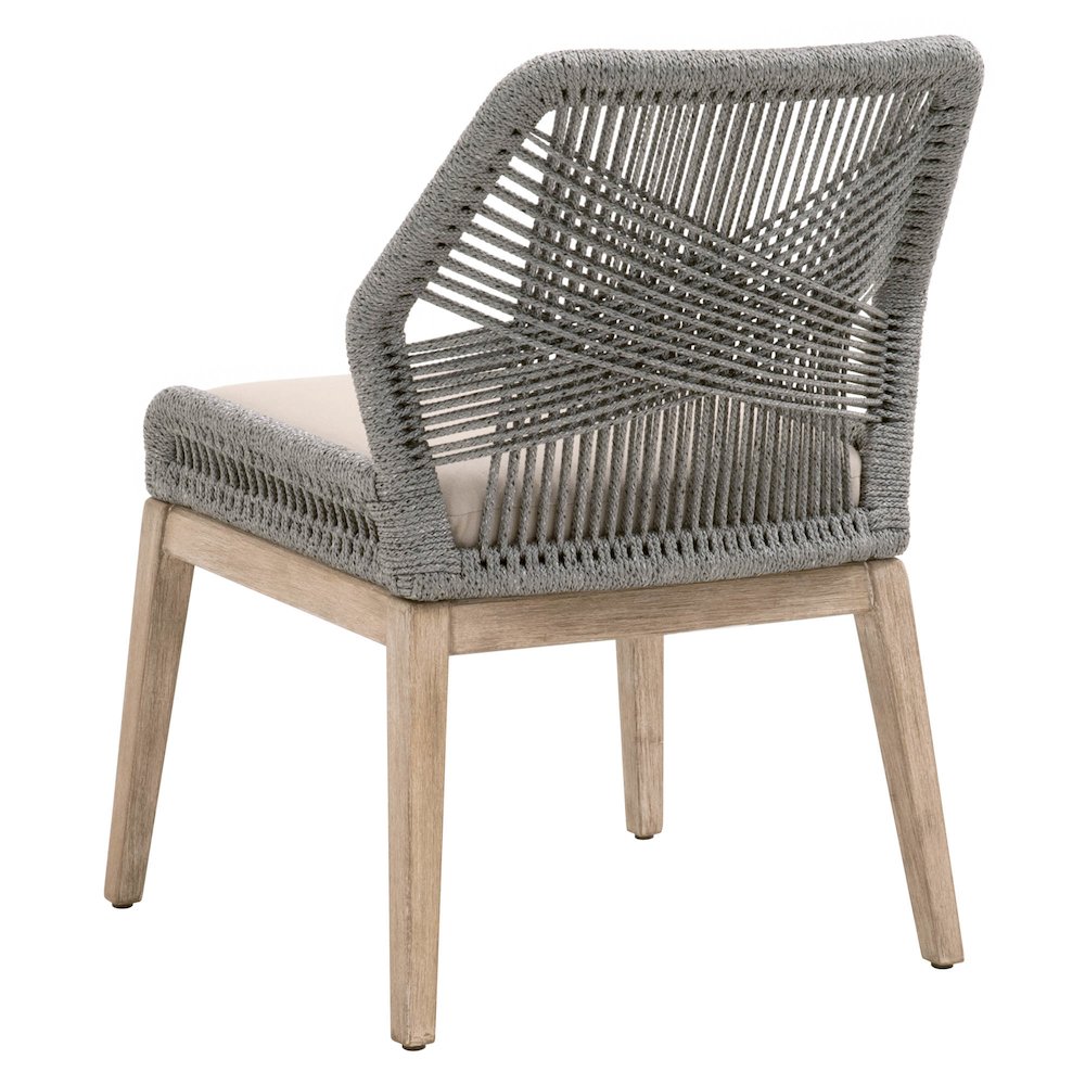 Woven Transitional Loom Dining Chair, Set of 2. Picture 4