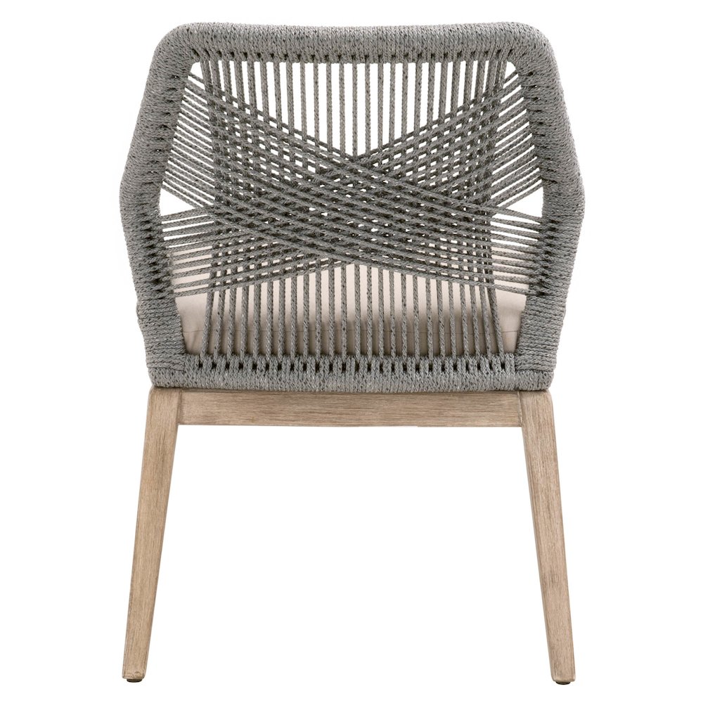 Woven Transitional Loom Dining Chair, Set of 2. Picture 5