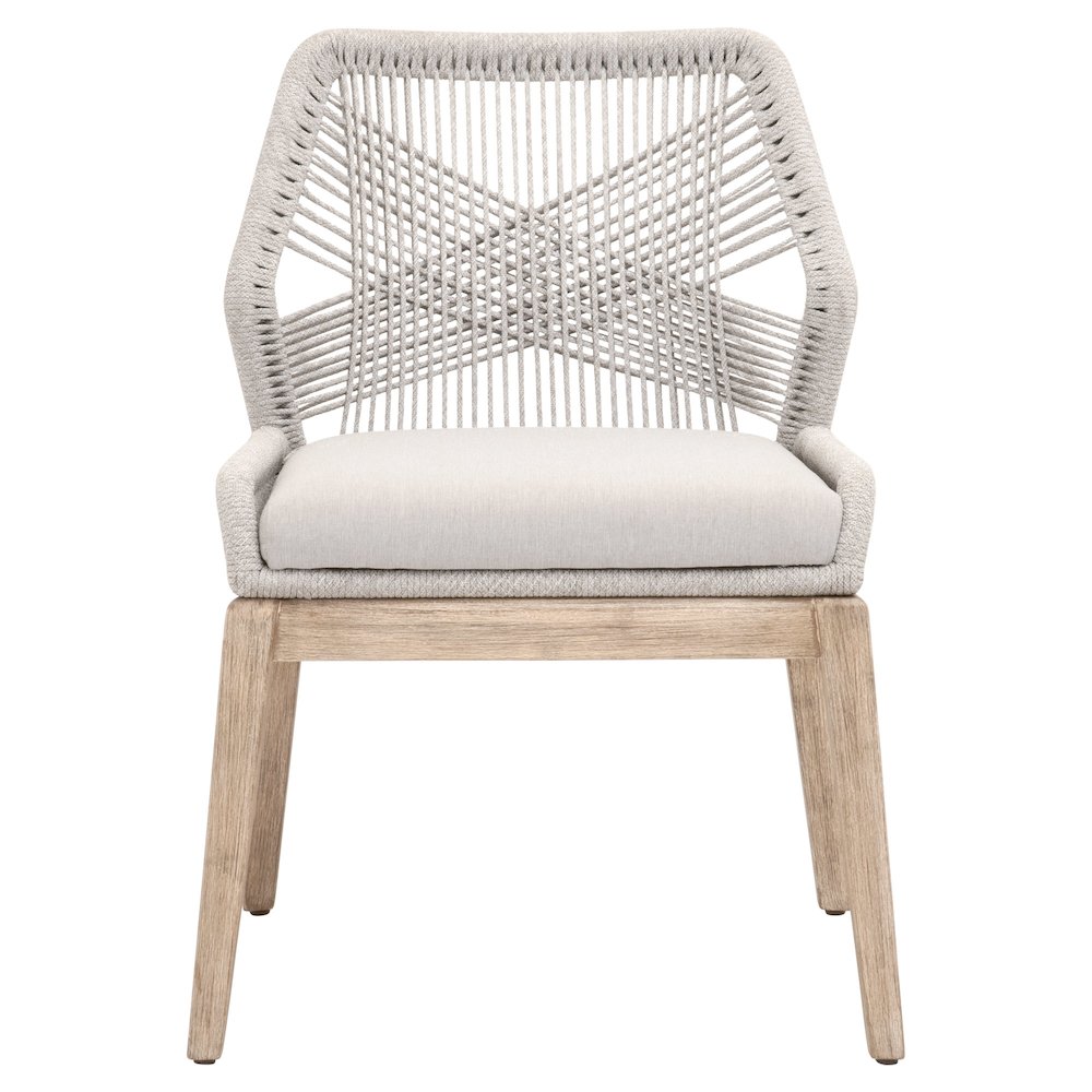 Woven Transitional Loom Dining Chair, Set of 2. Picture 1