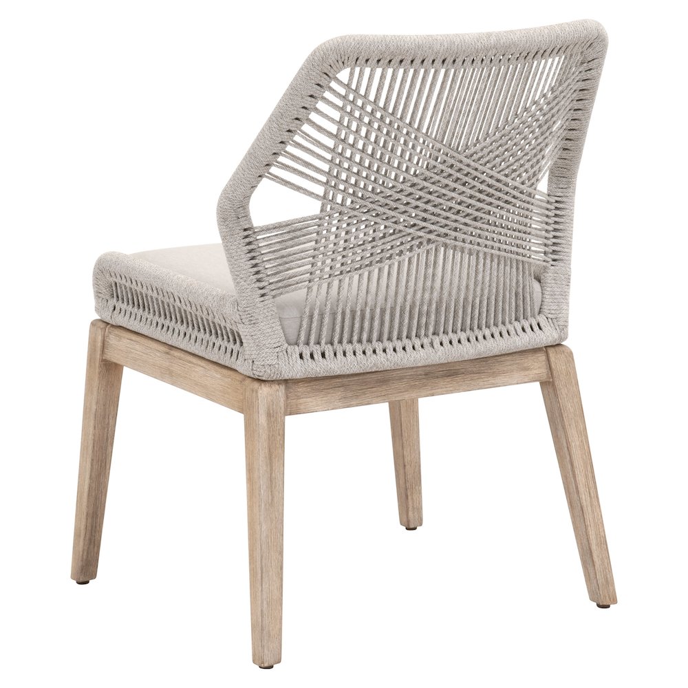 Woven Transitional Loom Dining Chair, Set of 2. Picture 4