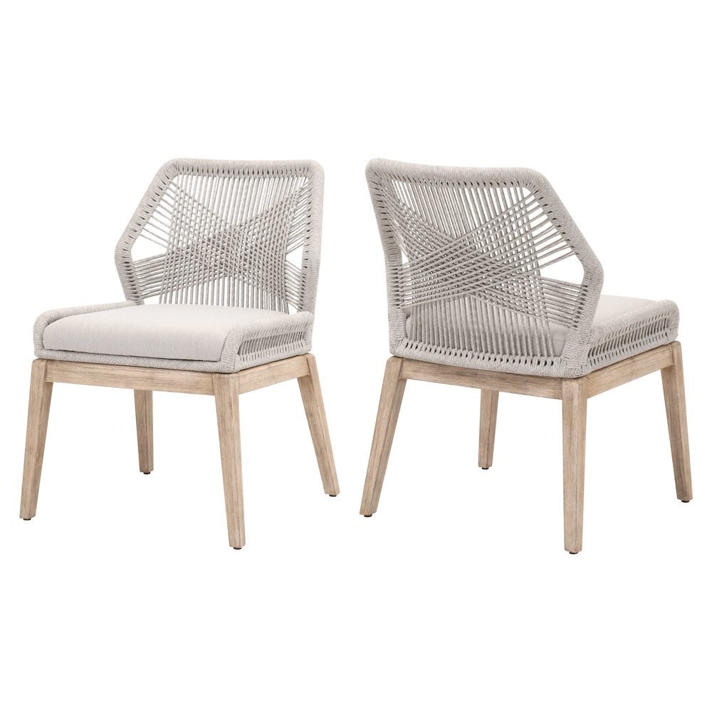 Woven Transitional Loom Dining Chair, Set of 2. Picture 17