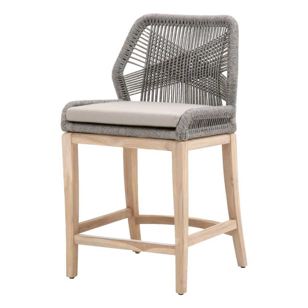 Woven - Outdoor  Transitional Loom Outdoor Counter Stool. Picture 2