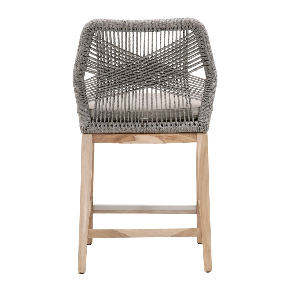 Woven - Outdoor  Transitional Loom Outdoor Counter Stool. Picture 5