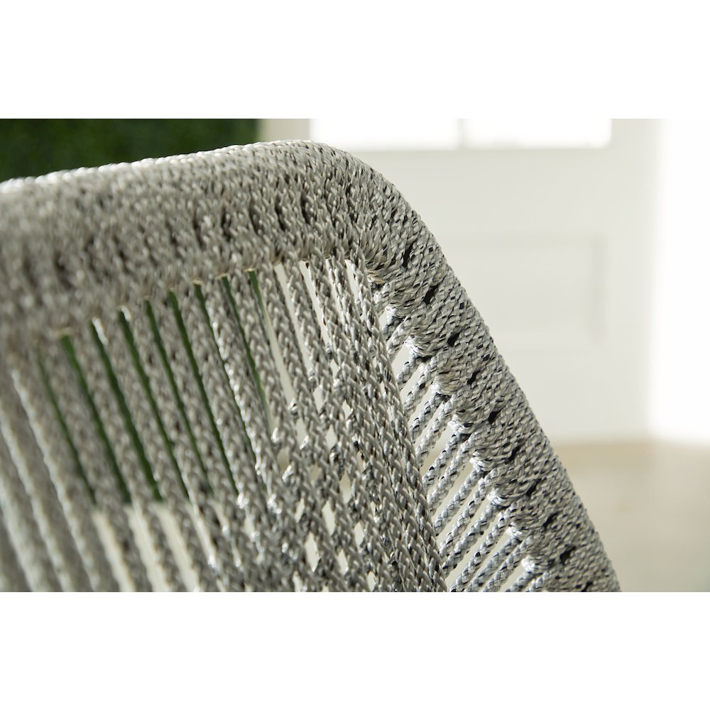 Woven - Outdoor  Transitional Loom Outdoor Counter Stool. Picture 10