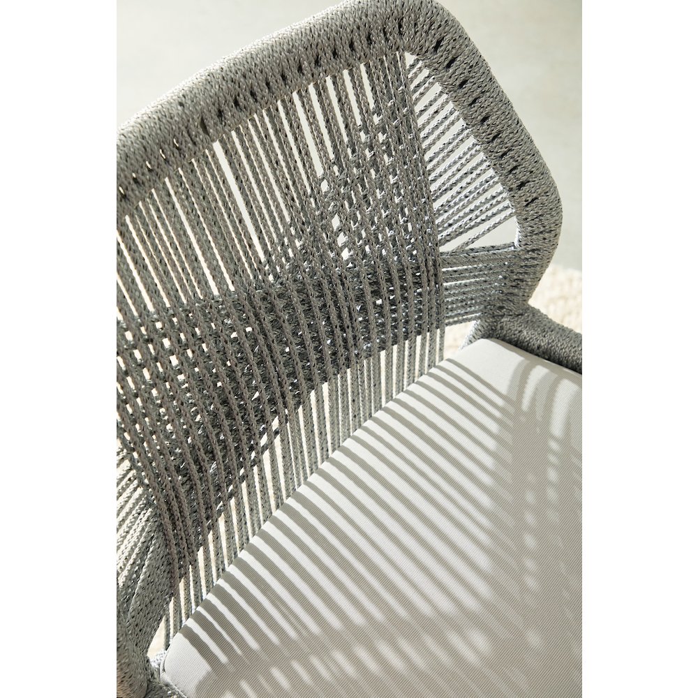 Woven - Outdoor  Transitional Loom Outdoor Counter Stool. Picture 11