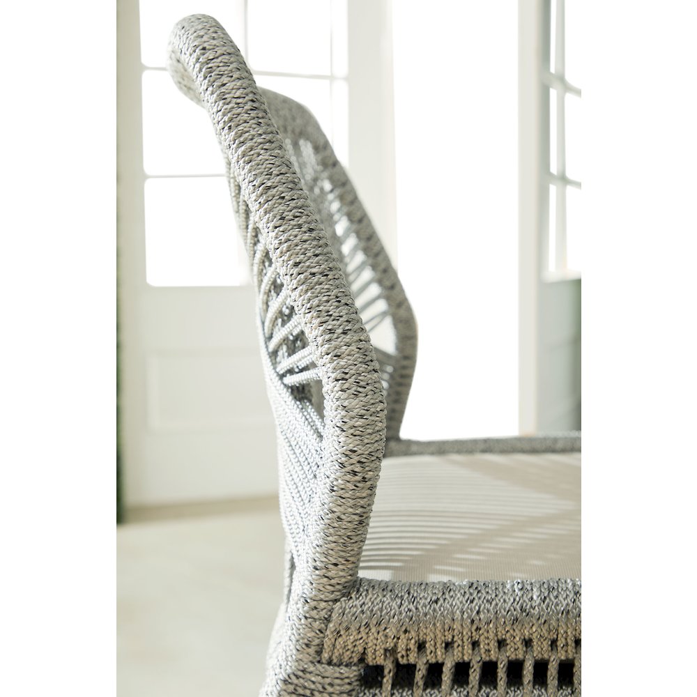 Woven - Outdoor  Transitional Loom Outdoor Counter Stool. Picture 12