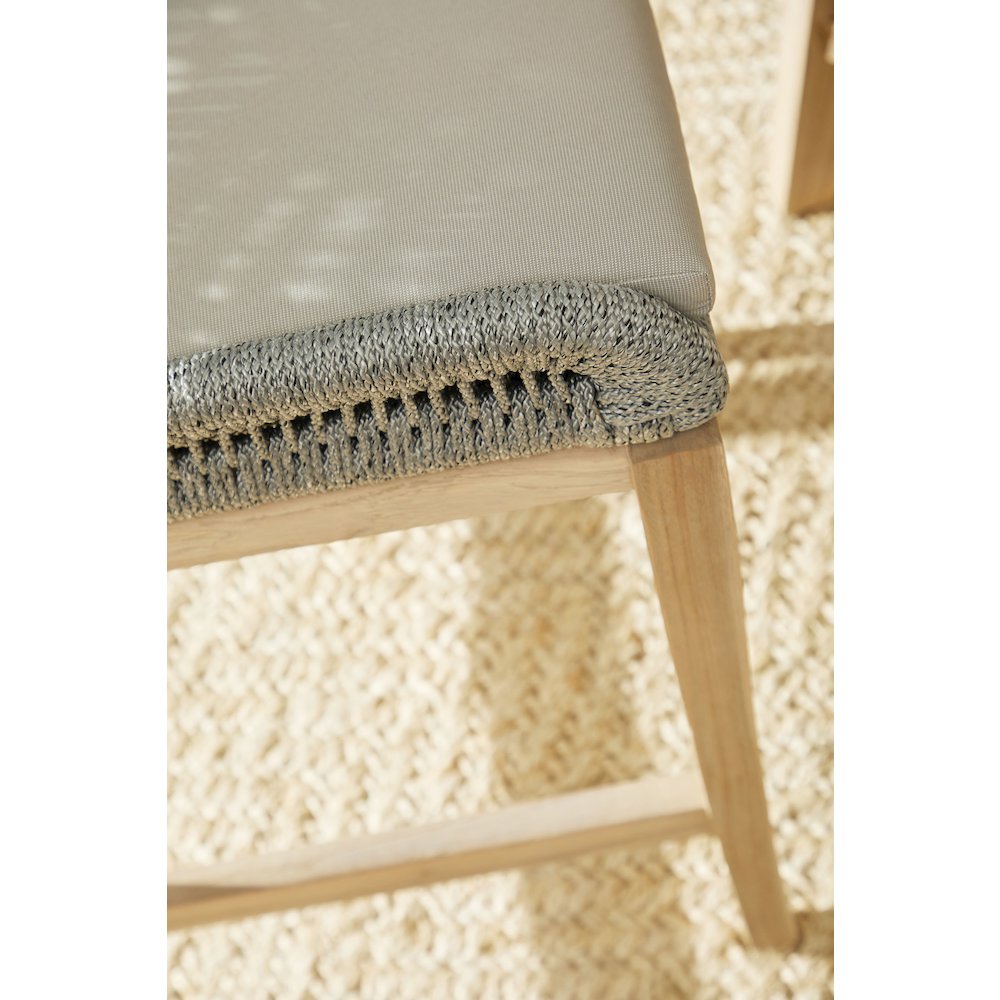 Woven - Outdoor  Transitional Loom Outdoor Counter Stool. Picture 13