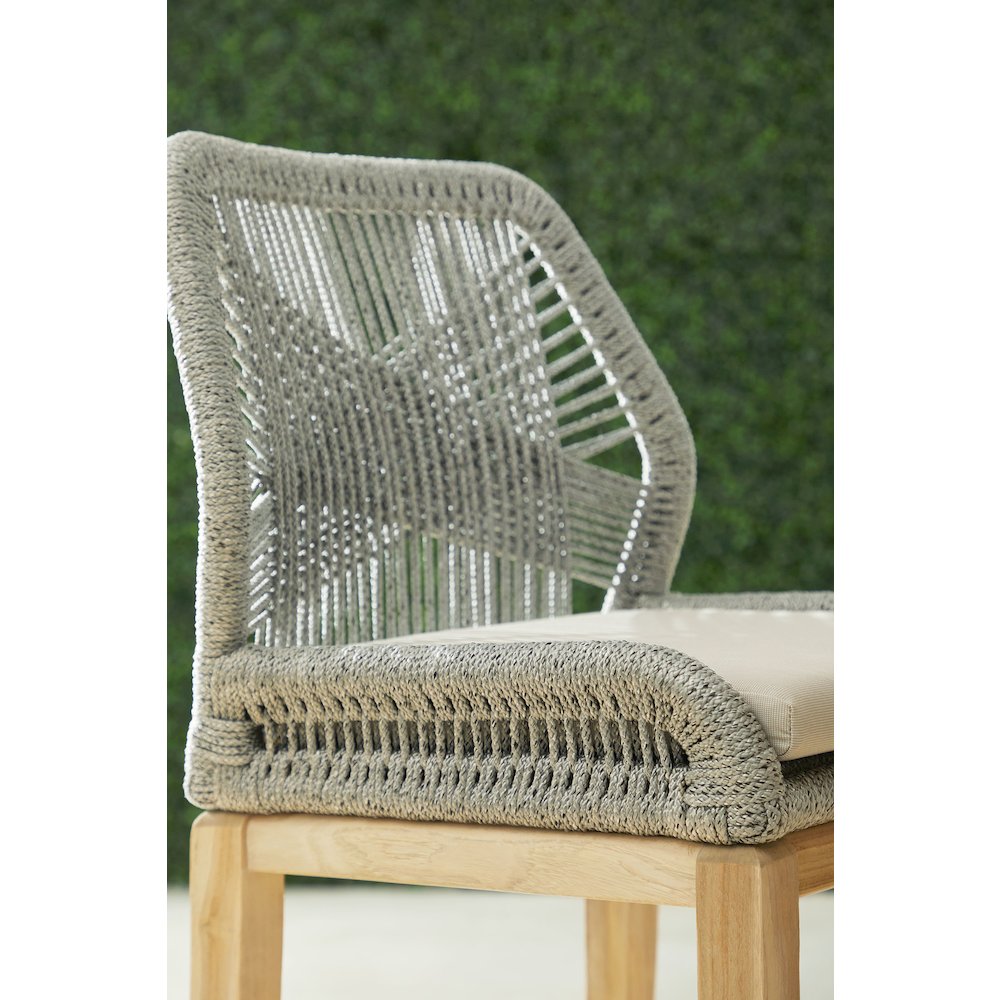 Woven - Outdoor  Transitional Loom Outdoor Counter Stool. Picture 14