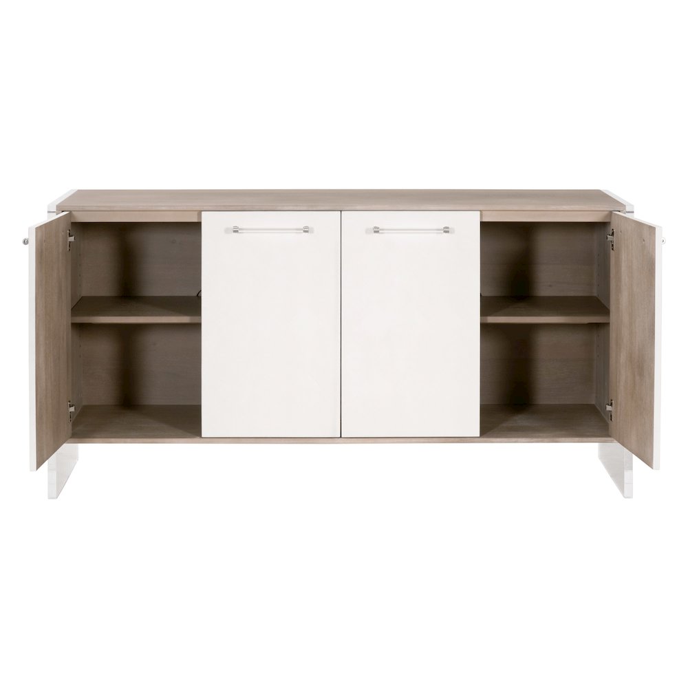 Traditions Transitional Lorin Shagreen Media Sideboard. Picture 2