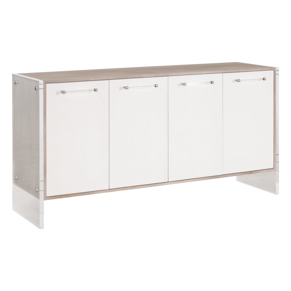 Traditions Transitional Lorin Shagreen Media Sideboard. Picture 5