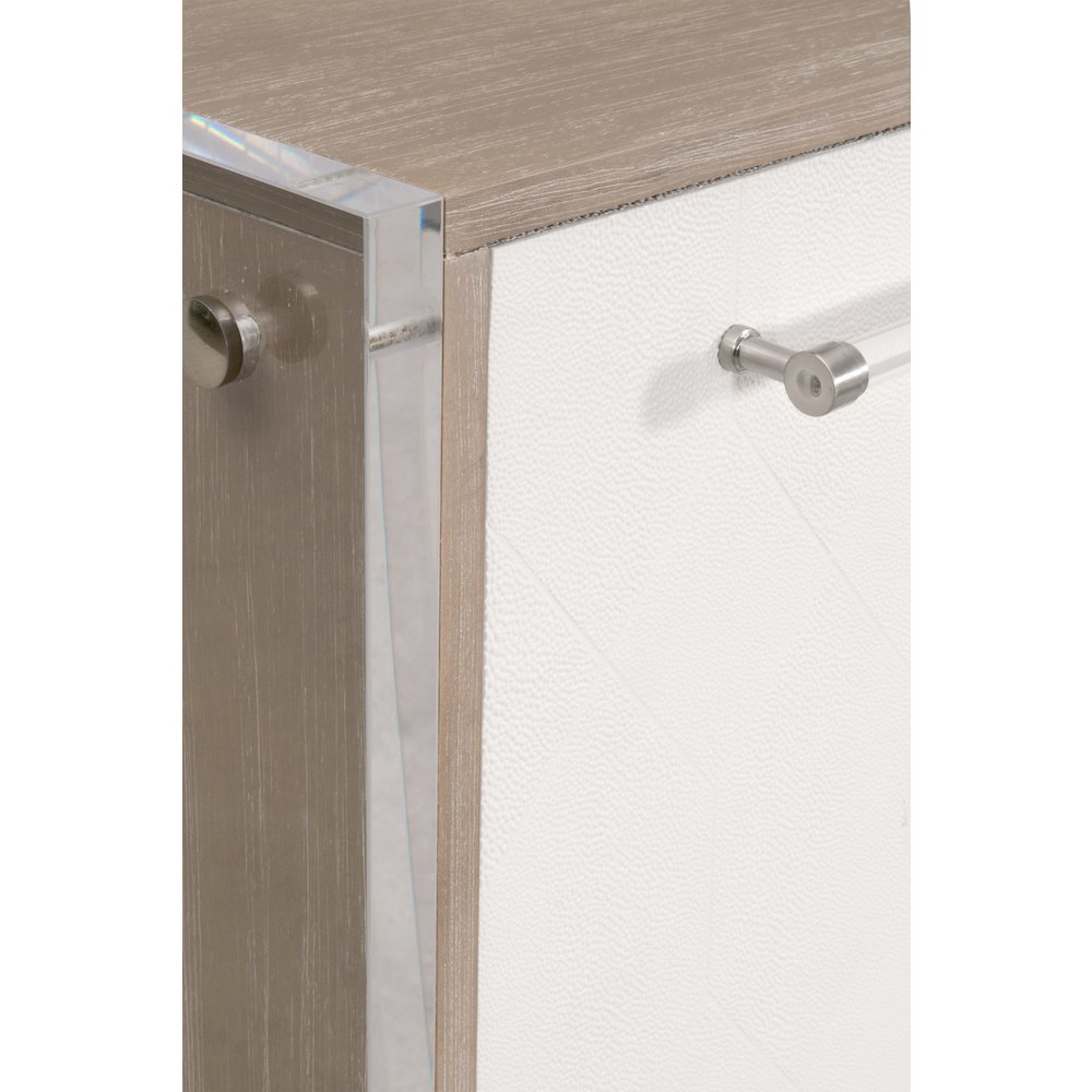 Traditions Transitional Lorin Shagreen Media Sideboard. Picture 13