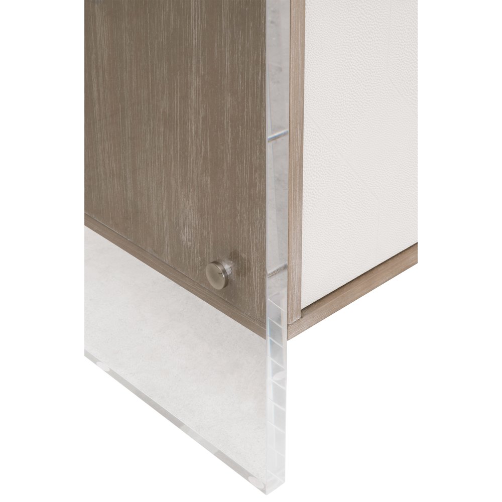 Traditions Transitional Lorin Shagreen Media Sideboard. Picture 14