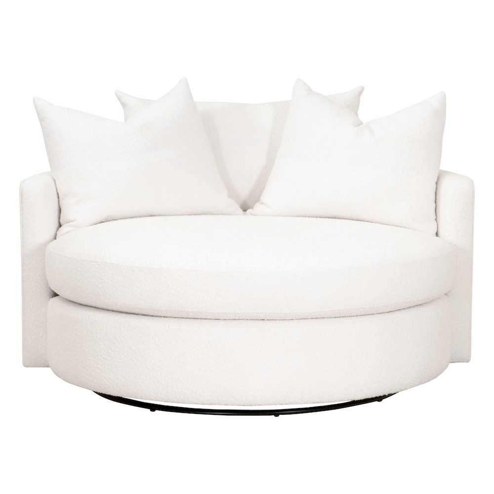 Stitch & Hand - Upholstery Transitional Lourne Grand Swivel Sofa Chair. Picture 1