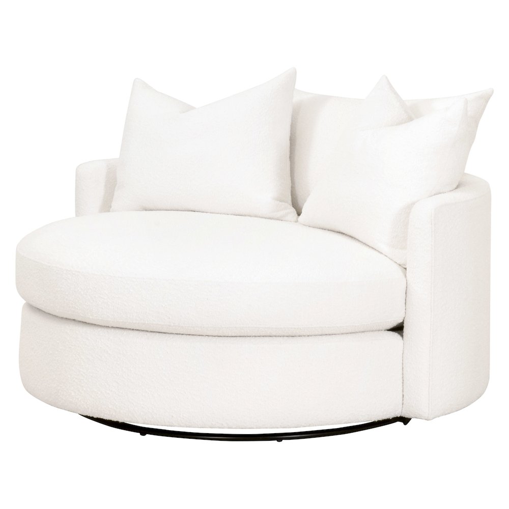 Stitch & Hand - Upholstery Transitional Lourne Grand Swivel Sofa Chair. Picture 2