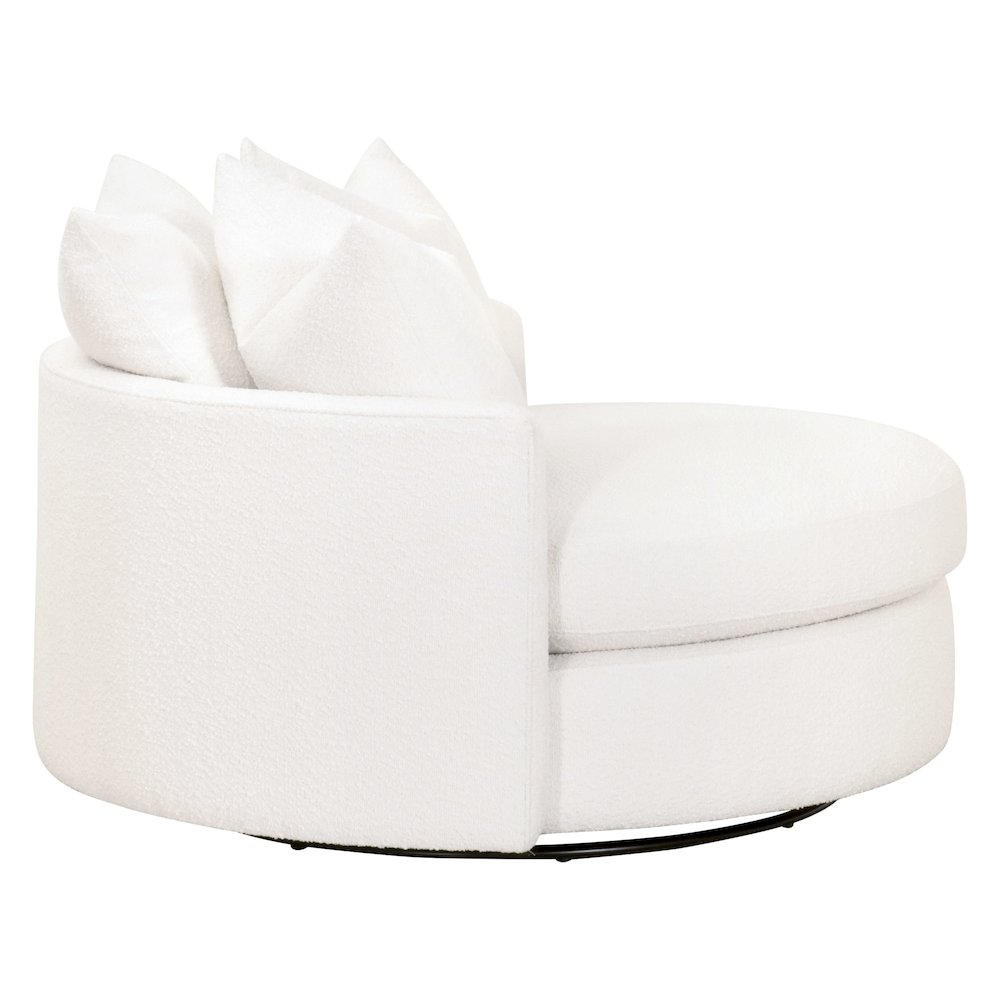 Stitch & Hand - Upholstery Transitional Lourne Grand Swivel Sofa Chair. Picture 7
