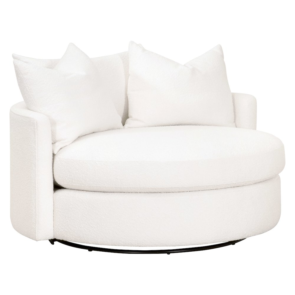 Stitch & Hand - Upholstery Transitional Lourne Grand Swivel Sofa Chair. Picture 8