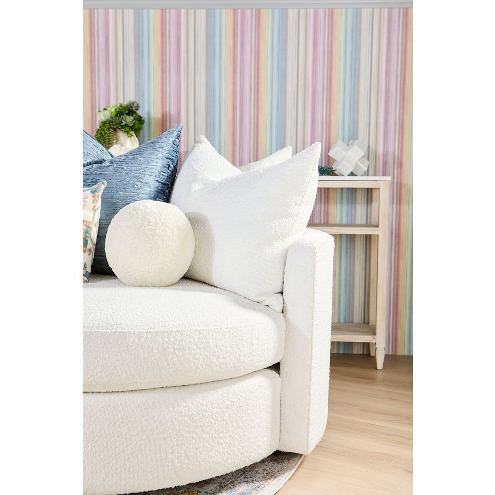 Stitch & Hand - Upholstery Transitional Lourne Grand Swivel Sofa Chair. Picture 19