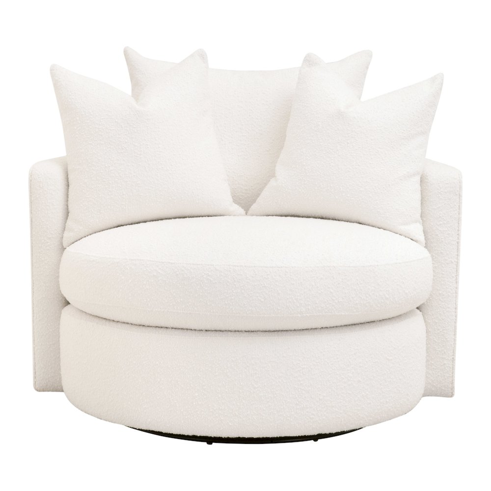 Stitch & Hand - Upholstery Transitional Lourne Petite Swivel Sofa Chair. Picture 1