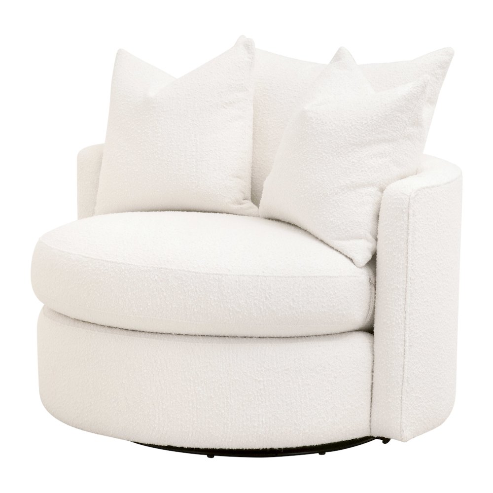 Stitch & Hand - Upholstery Transitional Lourne Petite Swivel Sofa Chair. Picture 2