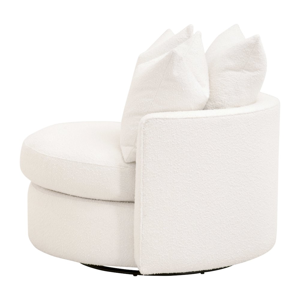 Stitch & Hand - Upholstery Transitional Lourne Petite Swivel Sofa Chair. Picture 3