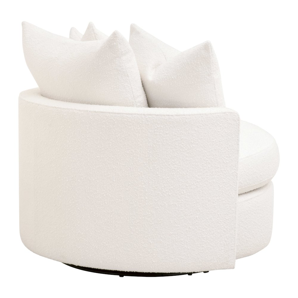 Stitch & Hand - Upholstery Transitional Lourne Petite Swivel Sofa Chair. Picture 6