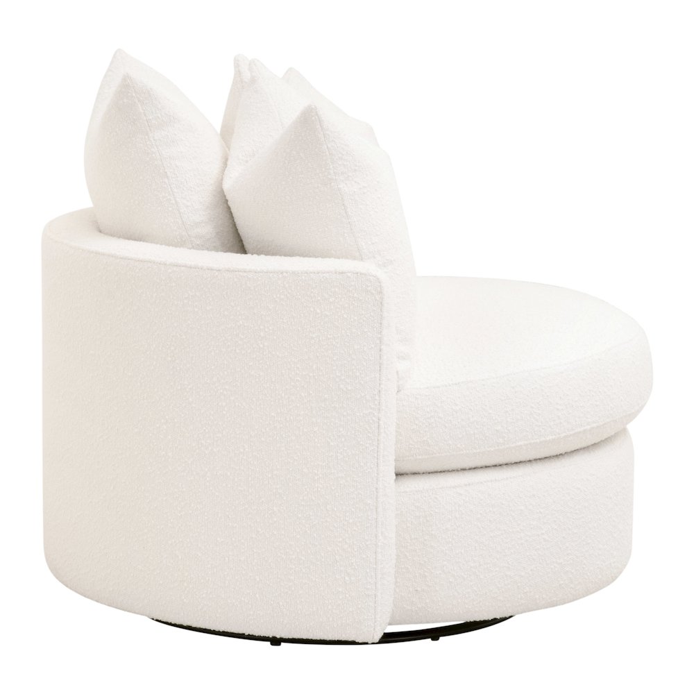 Stitch & Hand - Upholstery Transitional Lourne Petite Swivel Sofa Chair. Picture 7
