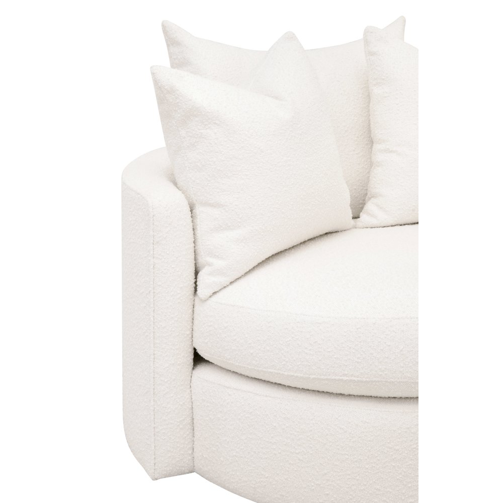 Stitch & Hand - Upholstery Transitional Lourne Petite Swivel Sofa Chair. Picture 14