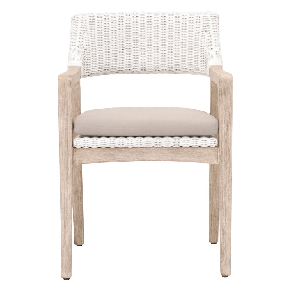 Woven Transitional Lucia Arm Chair. Picture 1